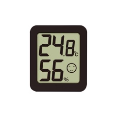【73245】デジタル温湿度計 環境チェッカー ミニ ブラック