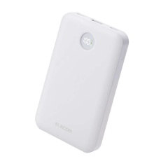 【DE-C76-10000WH】残量表示機能付きモバイルバッテリー(10000mAh/22.5W)