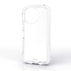 【PM-S253GRPACR】AQUOS sense10/9 Grippy ハイブリッドケース ハーフクリア ストラップホールシート付