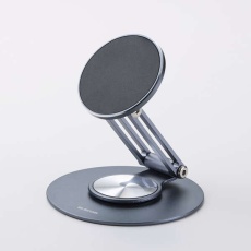 【P-DSM360AL01NBK】MAGKEEP 2WAY回転式 マグネットスマホスタンド