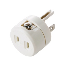 【TAP-AD1RN】変換アダプタ 2P→3P変換アダプタ