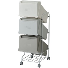 【CS5-60 MX6】多段式ゴミ箱 63L(21L×3段)