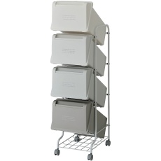 【CS5-80 MX6】多段式ゴミ箱 84L(21L×4段)