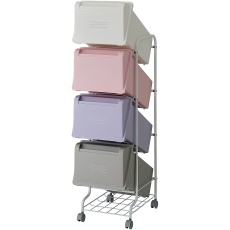 【CS5-80 MX7】多段式ゴミ箱 84L(21L×4段)