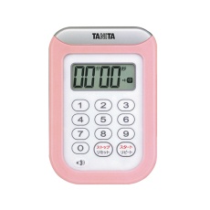 【TD-378】デジタルタイマー 丸洗いタイマー100分計 ピンク