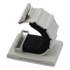 【8-045-12】エムケーブルクランプ(スポンジ付き) 最大束線径:φ13mm 1箱(20個入)