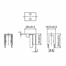 【4S-INCO】P4-4Sヒューズホルダ用絶縁カバー