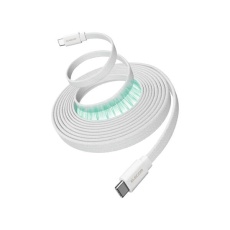 【MPA-CCTMGF20WH】USB Type-C to USB Type-Cケーブル/まとまるマグネット/フラットナイロンメッシュ/USB Power Delivery対応/最大60W/2.0m/ホワイト MPA-CCTMGF20WH