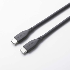 【MS-CC5PSS20GY】USB Type-C to USB Type-Cケーブル/シリコン/USB Power Delivery対応/最大100W/2.0m/ストーン グレー