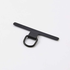 【P-STHD1SBK】ストラップホールシート/ステンレス/高強度/1口タイプ/2枚入り/保護シート2枚付属/ブラック P-STHD1SBK