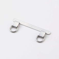 【P-STHD2SSV】ストラップホールシート/ステンレス/高強度/2口タイプ/2枚入り/保護シート2枚付属/シルバー P-STHD2SSV