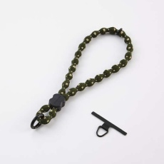 【P-STHSTKH】スマホハンドストラップ/伸縮/こぶ紐/軽量/デザイン柄/ステンレスストラップホールシート付属(1口タイプ×1枚)/ストライプ/カーキ P-STHSTKH