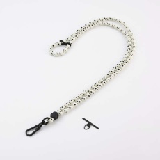 【P-STSDH1FLSTIV】スマホショルダーストラップ/伸縮/こぶ紐/軽量/デザイン柄/ステンレスストラップホールシート付属(1口タイプ×1枚)/ストライプ/アイボリー P-STSDH1FLSTIV