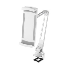 【PDA-STN85W】モバイルモニター・タブレット用クランプアームホルダー(ホワイト)