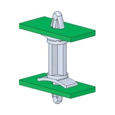 【DLCBSM-6-01】PCB SUPPORT DUAL LOCK 9.5MM HIGH PK40