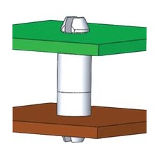 【DLMSPM-10-01】PCB MINI SUPPORT POST 15.9MM HIGH PK40