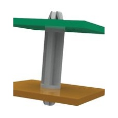 【DLSP-1-4M-01】PCB DUAL LOCK SUPPORT POST 4MM HIGH