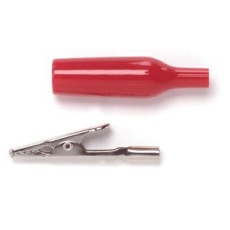 【2240-2】ADAPTOR ALLIGATOR CLIP-BANANA JACK RED