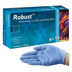 【93897】NITRILE GLOVES POWDERFREE BLUE M PK100