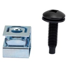 【CLPSCRW1032】RACK MOUNT SCREW & CAGE NUT 10-32 50PC