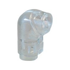 【PS90CL】90DEG PATCH LEAD ADAPTER CLEAR CABLE