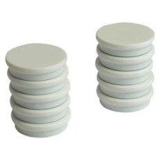 【RM768/W】MARKER MAGNET 30MM X 7MM WHT PK10