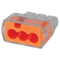 【30-1033】3 PORT PUSH IN CONNECTORS 100-PACK