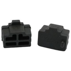 【XSDC45BK】DUST CAP RJ45 SKT BLK SILICONE RUBBER