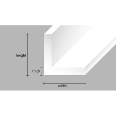 【80EG291】80EG291 プラボウ アングル 1.5mm x 長さ 350mm