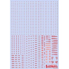 【RB01-144RAG】RB01-144RAG 1/144 RB01コーションデカール レッド&グレー