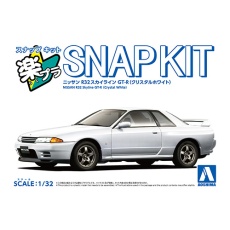 【14-CW】楽プラ スナップキット 14-CW ニッサン R32 スカイライン GT-R(クリスタルホワイト)