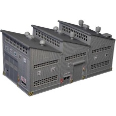 【2603】2603 着色済み 工場建屋(1棟入り)