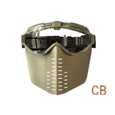 【NO.9】No.9 プロゴーグル・フルフェイス(コヨーテブラウン゛)