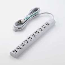 【T-Y133NDA】3ピン抜け止め10口タップ