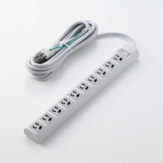 【T-Y135DA】3ピン抜け止め10口タップ