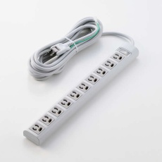 【T-Y3A-31050WH】3ピン抜け止め10口タップ