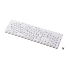 【TK-QT11FDMWH】2.4GHz静音フルキーボード