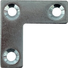 【00069154】DAIDOHANT スリムサポート L字フラット ユニクロ(シルバー) (a)35×(b)12×(t)2mm (1個)