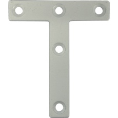 【00069168】DAIDOHANT スリムサポート T字フラット 白(ホワイト) (a)50×(b)12×(c)40×(t)2mm (1個)
