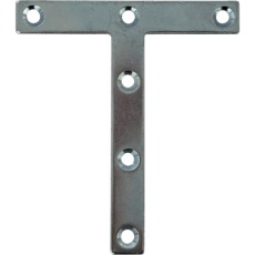 【00069174】DAIDOHANT スリムサポート T字フラット ユニクロ(シルバー) (a)90×(b)12×(c)80×(t)2mm (1個)