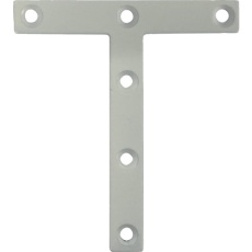 【00069176】DAIDOHANT スリムサポート T字フラット 白(ホワイト) (a)90×(b)12×(c)80×(t)2mm (1個)
