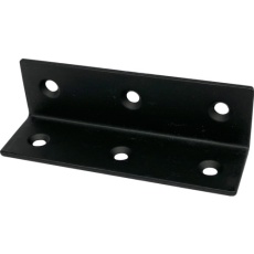 【00069187】DAIDOHANT スリムサポート 棚受(L型・内皿) 黒(ブラック) (a)80×(b)25×(t)2mm (1個)