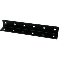 【00069191】DAIDOHANT スリムサポート 棚受(L型・内皿) 黒(ブラック) (a)170×(b)25×(t)2mm (1個)
