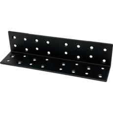 【00069199】DAIDOHANT スリムサポート 棚受(L型・内外皿) 黒(ブロック) (a)170×(b)40×(t)2mm (1個)