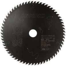 【0037-7181】HiKOKI 卓上丸のこ用チップソー(集成材・一般木材用)(ブラックシリーズ黒鯱) 165mmX1.9 65枚刃