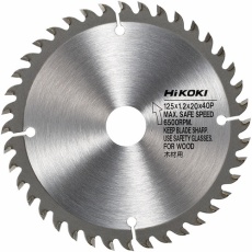 【0040-2525】HiKOKI 一般木材用チップソー 125X0.8X20MM 40山