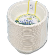 【004477055】HEIKO 食品容器 バガスペーパーウェア どんぶり 業務用 500ml C500 ND15A 50枚入り