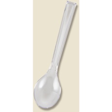 【004513005】HEIKO プラスチックスプーン 透明 12.3cm 単袋 100本入り