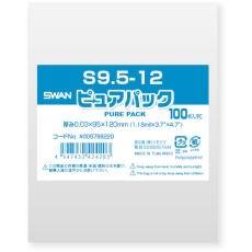 【006798220】スワン OPP袋 ピュアパック S 9.5-12 100枚入り