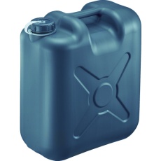 【0193GY】瑞穂 ポリタンク 扁平缶 片口 グレー 20L